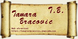 Tamara Bracović vizit kartica